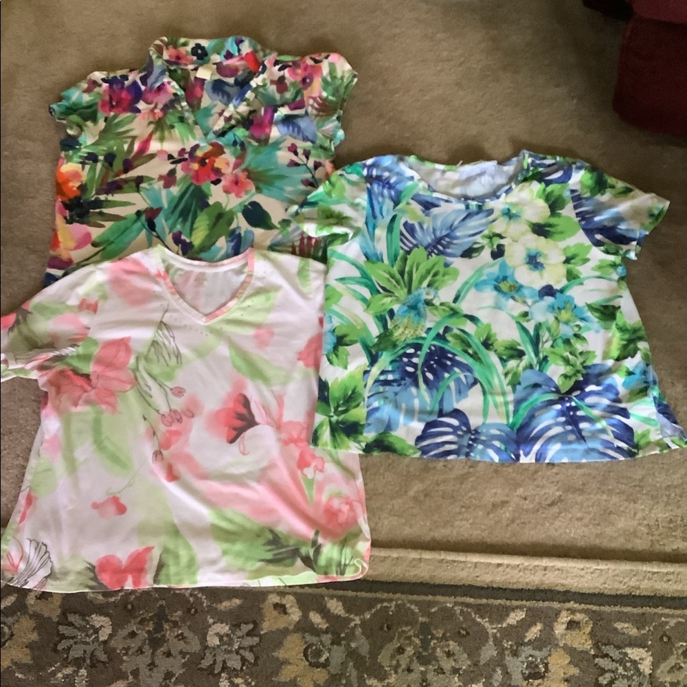 Carribean Joe & mixed designer bundle summer tops colorful size XLP-S 3p…